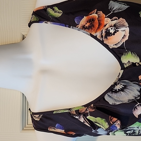 REBECCA TAYLOR Sleeveless Elasticized Waist V-Neck Silk Dress WITH POCKETS - Picture 9 of 16